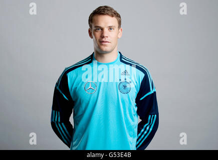 Goalkeeper Manuel Neuer, at the official portrait photo session of the German men's national football team, on 14.11.2011 Stock Photo