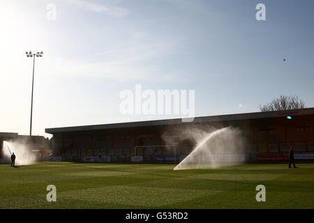 Soccer - Blue Square Premier League - Fleetwood Town v Lincoln City - Highbury Stadium. A general view of Highbury Stadium, home of Fleetwood Town Stock Photo