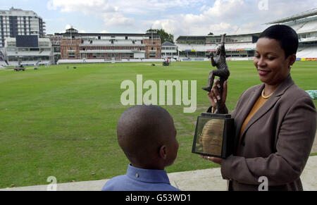 Connie Marshall, widow of the West Indian fast bowler Malcolm Marshall ...