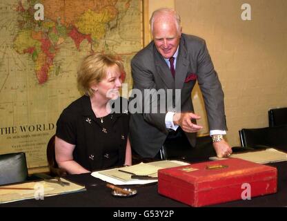 Mary Eisenhower & Winston Churchill Stock Photo