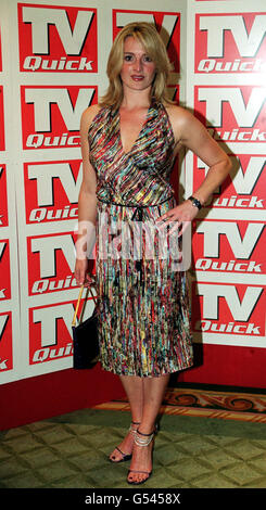 ITV Sports presenter Gabby Yorath at the TV Quick Awards held at the Dorchester Hotel in central London. Stock Photo