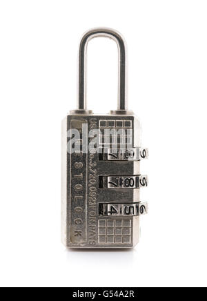 Prestolock combination padlock on a white background Stock Photo