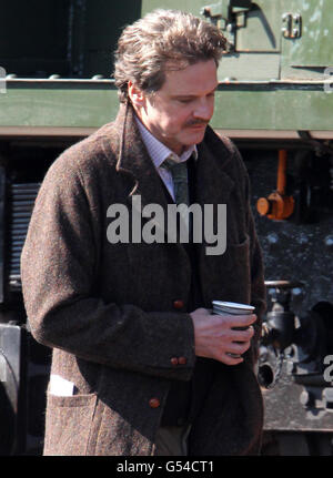 The Railway Man filming Stock Photo