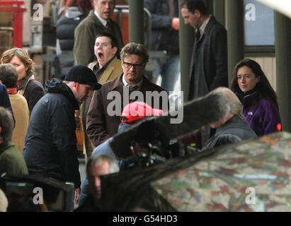 The Railway Man filming Stock Photo