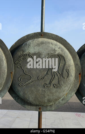 Alexander the Great, Spears of his soldiers, Thessaloniki, Greece Stock Photo