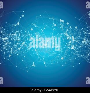 Network abstract background. 3d technology vector illustration Stock ...