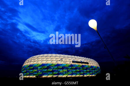 Soccer - UEFA Champions League - Final - Bayern Munich v Chelsea - Preview. A general view of the Allianz Arena in Munich, Germany. Stock Photo