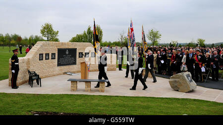 Falklands War memorial unveiled Stock Photo