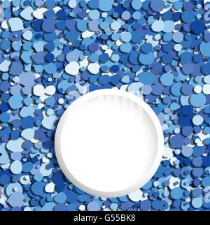 blue bubbles abstract background with place for text vector design illustration Stock Vector