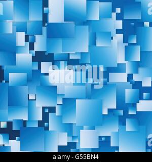 abstract blue color random squares vector background Stock Vector