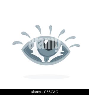 hand lettering word eye in eye symbol creative vector design Stock Vector
