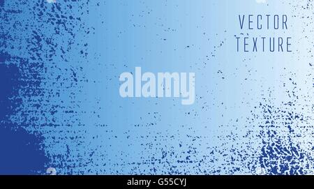 horizontal grunge blue color texture background with copy-space vector design Stock Vector