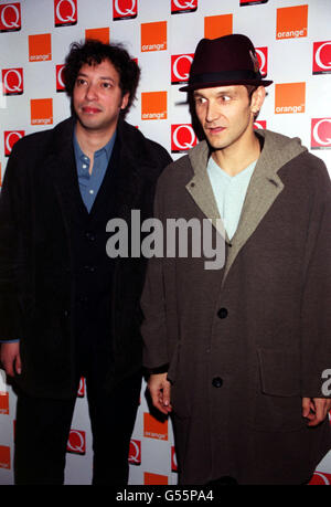 Tim Booth from the band James at the Park Lane Hotel, central London, for the Q Awards. The event, sponsored by music magazine Q, is one of the highlights of the music industry's year. Stock Photo