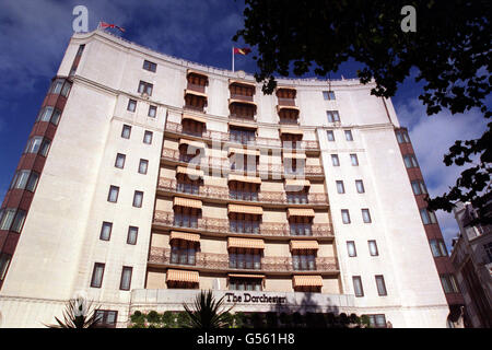 The Dorchester hotel on Park Lane in London. Stock Photo