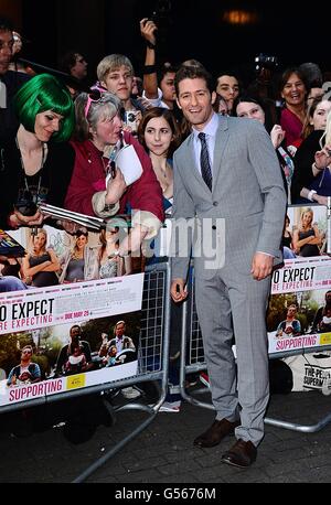 Matthew Morrison arriving for the UK premiere of What To Expect When You're Expecting at the BFI IMAX in London. Stock Photo