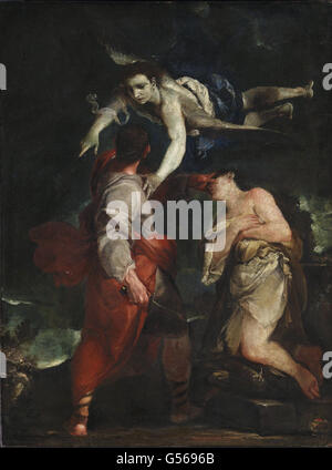 Giuseppe Maria Crespi - The Sacrifice of Abraham Stock Photo