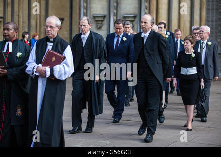 London, UK. 20th June, 2016. The Archbishop of Canterbury Justin Welby arrives at St Margarets Church in Westminster, together with Prime Minister David Cameron, for a special service in memory of Jo Cox. Jo Cox was killed in her constituency of Batley and Spen on 16th June. Credit:  Mark Kerrison/Alamy Live News Stock Photo