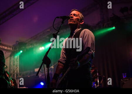 Milano,Italy 20th of June 2016 Flogging Molly performs live at Circolo Magnolia, Segrate. © Davide Merli / Alamy Live News Stock Photo