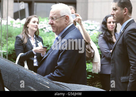 Brussels, Belgium. 21st June, 2016. President Israel Reuven Rivin in the European Council,Brussels Belgium Credit:  Leonardo Hugo Cavallo/Alamy Live News Stock Photo