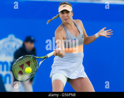 Eastbourne, United Kingdom. 21 June, 2016. Belinda Bencic in action at the 2016 Aegon International WTA Premier tennis tournament  Credit:  Jimmie48 Photography/Alamy Live News Stock Photo