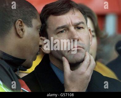 Boro v Arsenal Bryan Robson Stock Photo