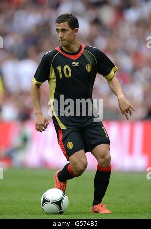 Soccer - International Friendly - England v Belgium - Wembley Stadium. Eden Hazard, Belgium Stock Photo