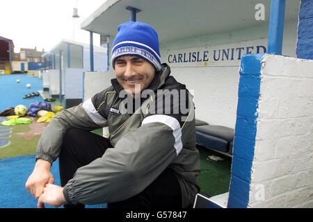 ian atkins manager of carlisle united watches his team in action during g57847