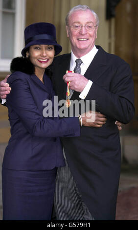 Caine & wife investiture Stock Photo