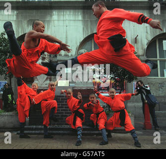 Shaolin Monks Video Tour Stock Photo