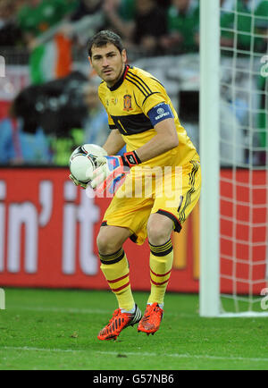 Soccer - UEFA Euro 2012 - Group C - Spain v Republic of Ireland - Arena Gdansk. Spain's Iker Casillas Stock Photo