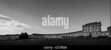 Bath Royal Crescent 1774 Stock Photo