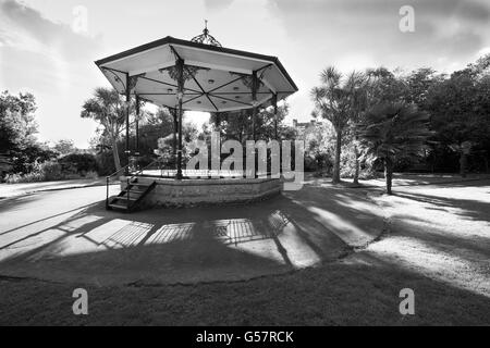 Penzance Band Stand Morrab Gardens  17th October 2015 Stock Photo