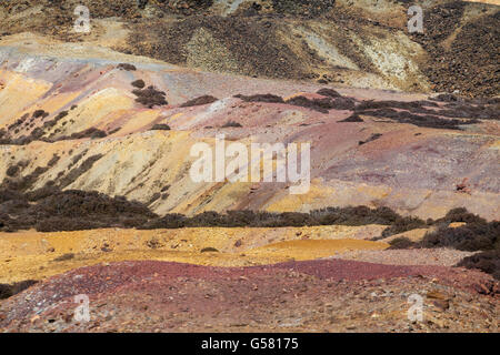 Parys Mountain Copper Mine, north-east Anglesey, Wales, UK Stock Photo