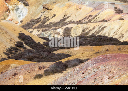 Parys Mountain Copper Mine, north-east Anglesey, Wales, UK Stock Photo