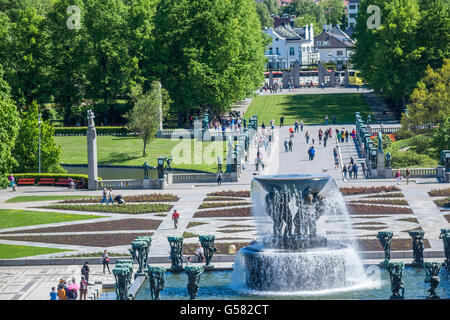 Gustav Vigeland Sculpture Park Oslo Norway Stock Photo