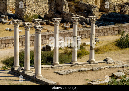 Corinthian Temple of Apollo Asklepion Kos Greece Stock Photo
