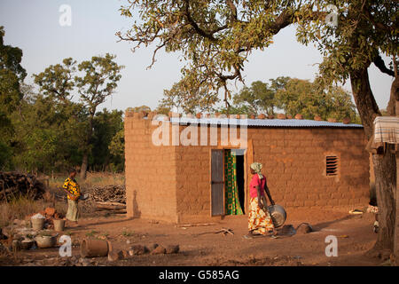Bobo Dioulasso Department village scene, Burkina Faso. Stock Photo