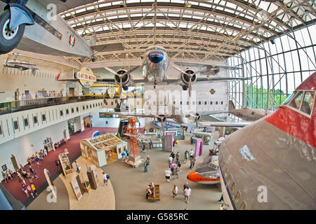 National air and space museum, washington d.s. us fisheye Stock Photo