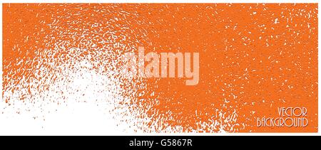 horizontal rippling bright orange texture vector background Stock Vector