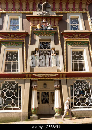 The Egyptian House built 1835, Chapel Street,  Penzance, Cornwall, England, UK Stock Photo