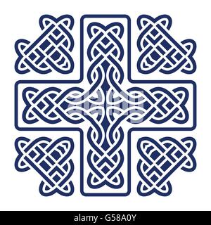 celtic knot cross isolated on white vector illustration Stock Vector