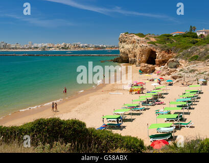 Praia do Pintadinho beach , Portimao, Algarve, Portugal, in early summer Stock Photo