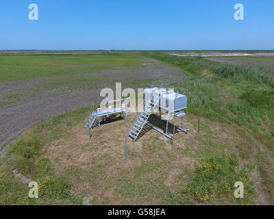 Equipment of an oil well. Shutoff valves and service equipment. Stock Photo