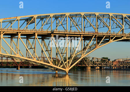 Texas Street Bridge, Shreveport, Louisiana, USA Stock Photo