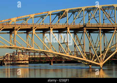 Texas Street Bridge, Shreveport, Louisiana, USA Stock Photo