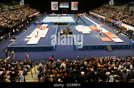 Gymnastics - Men's and Women's Artistic Gymnastics British Championships - Day Two - Echo Arena Stock Photo