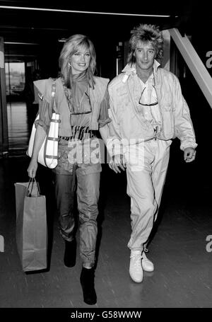 Kelly Emberg Rod Stewart Stock Photo - Alamy