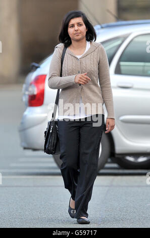 Mevish Ahmed, sister of Shafilea Ahmed, arrives at Chester Crown Court to evidence in the case where her parents, Iftikhar and Farzana, are accused of murdering the teenager. Stock Photo