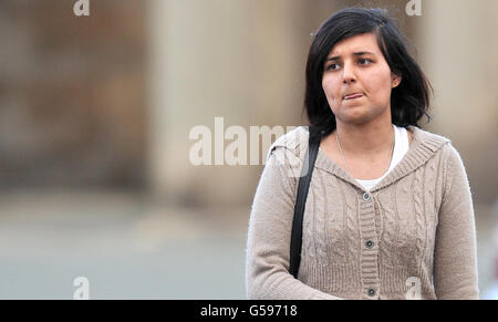 Mevish Ahmed, sister of Shafilea Ahmed, arrives at Chester Crown Court to evidence in the case where her parents, Iftikhar and Farzana, are accused of murdering the teenager. Stock Photo