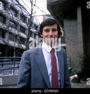 Athlete Sebastian Coe, one of Britain's biggest hopes for a gold medal at the Moscow Olympic Games. Stock Photo